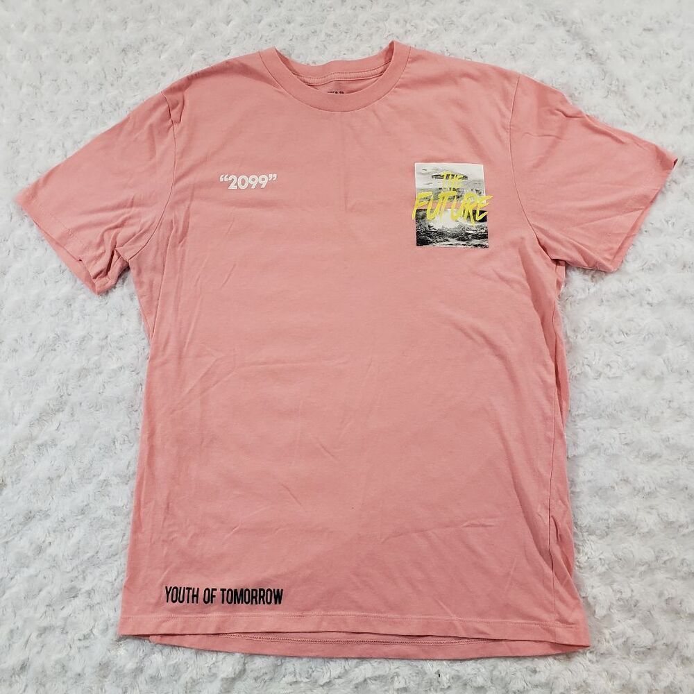 Forever 21 Men's Medium youth of tomorrow Graphic tee Future UFO "2099"